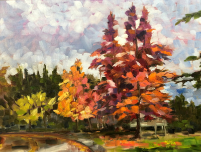 September/October SERIES: Acrylic Landscape Studies